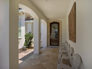 Covered Sitting Area by Pool