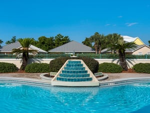 Community Pool Waterfall