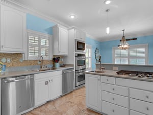 Kitchen on Main Floor with Stainless Steel Appliances