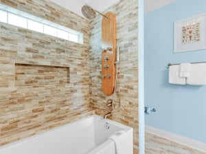 Primary Bathroom on Main Floor with Rain Shower Head