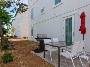 Back patio and grilling area