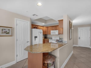 Kitchen with Seating at Bar