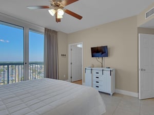 Bedroom 2 with King Bed and Flat Screen TV