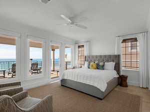 Bedroom 7 on 4th Floor with King Bed and Amazing View of the Gulf