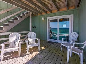 Deck off Guest Bedroom on Beach Level