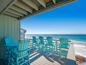 Private Balcony off 2nd Floor Living Area