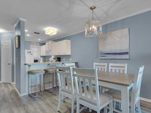 Dining Area and Kitchen on 2nd Floor with Bar Seating