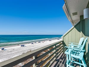 Private Balcony off Primary Bedroom on 3rd Floor