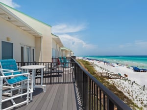 East View of Beach from Primary Bedroom Balcony