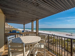 Covered Deck with view