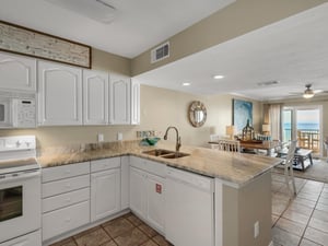 Kitchen with open floor plan