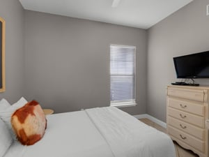 Bedroom 2 with Queen Bed and TV