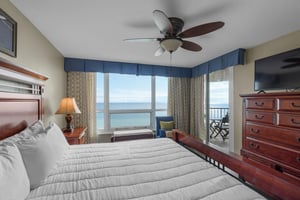 Gulf View and Private Entrance to Patio in Primary Bedroom