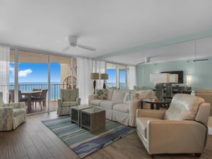 Living Area with amazing Gulf Views