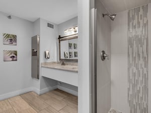 Fitness Center Bathroom with Shower