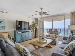 Living Area with Flat Screen TV