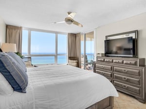 Primary Bedroom with King Bed and Flat Screen TV