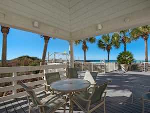 Table  Chairs on Main Deck at Gulfside Pool