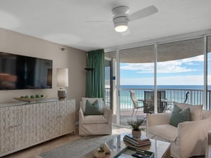 Large Flat Screen TV in Living Area