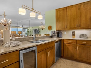 Beverage Cooler in Kitchen