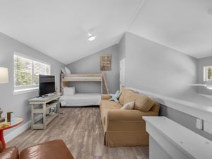 Loft Bedroom with Triple Bunk and Sleeper Sofa