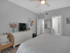 Primary Bedroom With Flat Screen T.V.