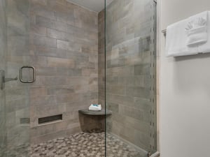 Large Walkin Shower in Primary Bath