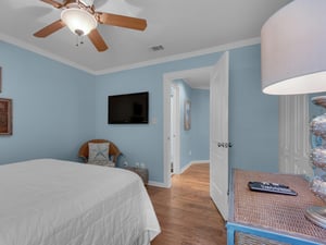 Flat Screen TV in Guest Bedroom