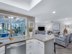 View of Living Area from Kitchen