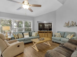 Large Flat Screen TV in Living Area