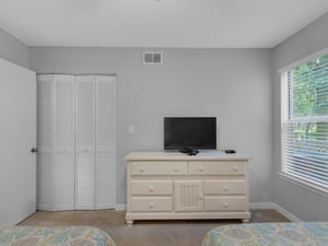 Flat Screen TV in Guest Bedroom