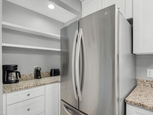 Coffee Area with Extra Shelves for Storage