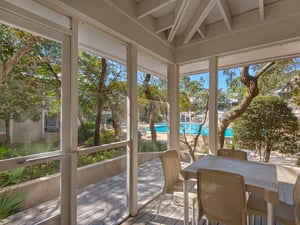 Screened Porch Overlooking large Pool