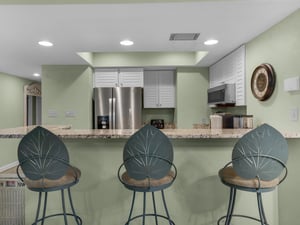 Kitchen with Bar Area for Extra Seating