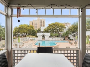 View of Pool from Patio