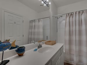 Hall Bath adjacent to Twin Bedroom