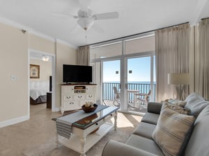 Living Area with Flat Screen TV