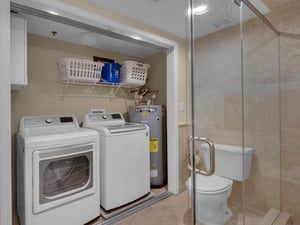 Laundry Area in Guest Bathroom 1