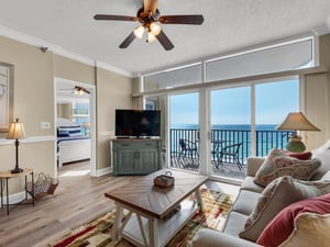 Living Area with Flat Screen TV