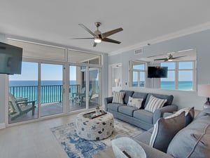 Living Area with Private Balcony Access