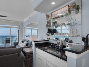 Living Area and Wet Bar