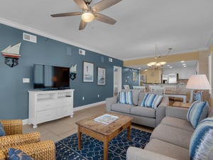 Living Area with Flat Screen TV