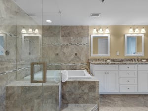 Primary Bathroom with Soaking Tub and WalkIn Shower