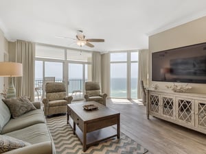 Living Area with Flat Screen TV