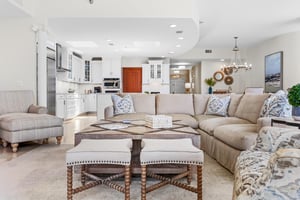 View from Living Area into Kitchen