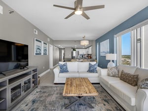 Living Area with Flat Screen TV