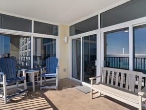 Private Balcony off Master and Living Area