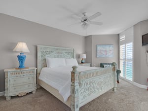 Primary Bedroom with King Bed and Flat Screen TV