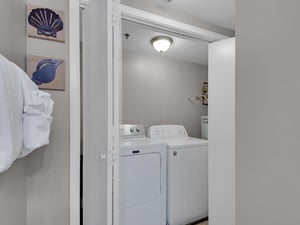 Laundry Area in Guest Bathroom 1