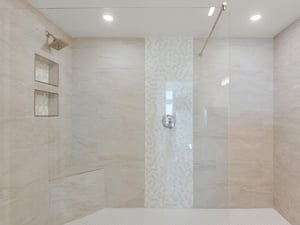 Large Walk in Shower in Primary Bathroom